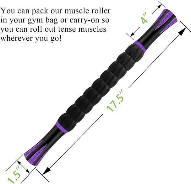 Muscle Roller, Massage Roller Stick For Athletes, Help Reducing Muscle Soreness Cramping Tightness Leg Arms Back Calves Muscle Massager