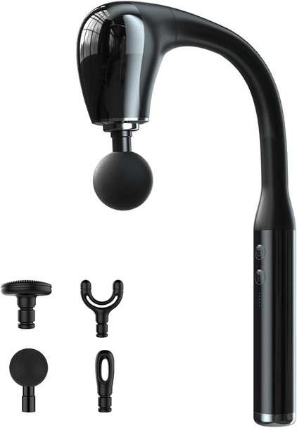 Massage Gun  Extension Handle For Deep Massage Of The Back To Relieve Deep Tissue Pain In The Muscles, Four Massage Heads &Five Adjustable Speeds Fitness Person Friendly