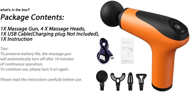 Massage Gun Mini, Massage Gun Deep Tissue, Handheld Muscle Gun, Precussion Massager For Back Pain Relief, Small & Portable & Lightweight, Type-C Charging, Full Body Relax For Men Women Travel
