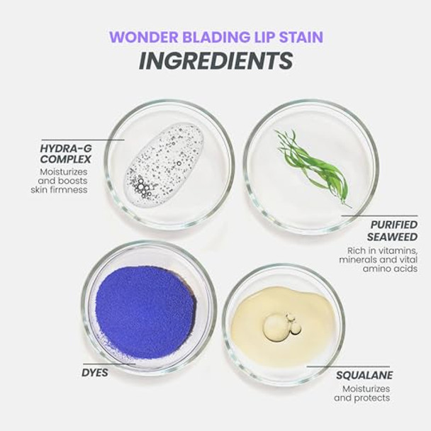 Wonderblading Lip Stain Peel Off Masque (Charming) With 360 Contour Lipliner (Saddle) Wonderblading Lip Stain Peel Off Masque (Charming) With 360 Contour Lipliner (Saddle)