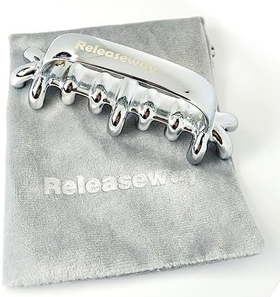 Stainless Steel Facial Massage Tool For Deep Tissue Massage And Cellulite Reduction - Unbreakable And Soft Tissue Massage Tool For Self Myofascial Release (Patent Pending)…