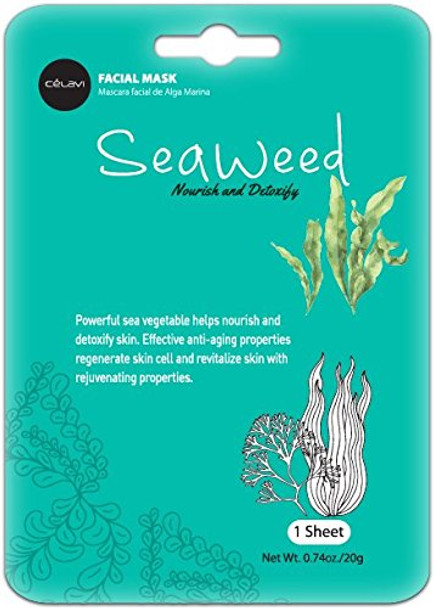 Celavi Collagen Facial Face Mask (24-Sheets) Classic Korean Skincare