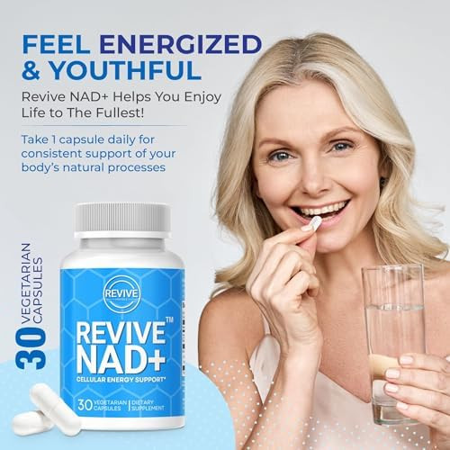 Nad Supplement - Revive Nad+ Doctor Formulated Patented Nad+ Booster For Cellular Healing & Repair, Maximum Bioavailable Nicotinamide Riboside As An Nmn Alternative.