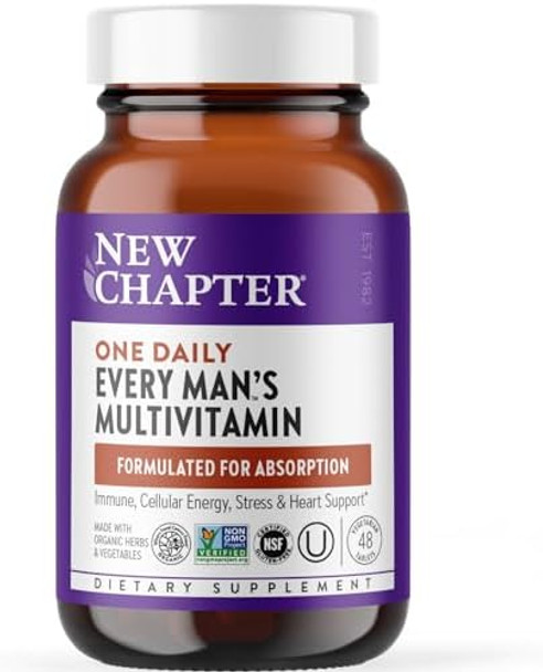 Chapter Men'S Multivitamin For Immune, Stress, Heart + Energy Support With Fermented Nutrients - Every Man'S One Daily, Made With Organic Vegetables & Herbs, Non-Gmo, Gluten - 72 Ct Chapter Men'S Multivitamin For Immune, Stress, Heart + Energy Support With Fermented Nutrients - Every Man'S One Daily, Made With Organic Vegetables & Herbs, Non-Gmo, Gluten - 72 Ct