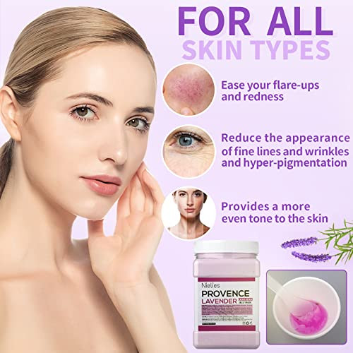 Jelly Face Mask For Facials  Bundle Of 24K Gold + Lavender+ Hyaluronic Acid Hydrating And Brightening Hydrojelly Masks  Vajacial