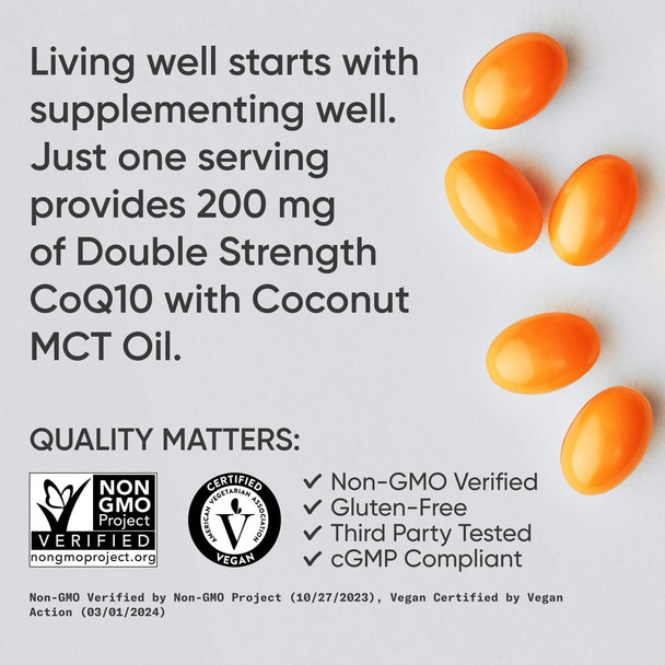 Sports Research Coq10 200Mg Capsules - Premium Coenzyme 10 Supplement With Coconut Mct Oil - Vegan Certified, Non-Gmo Verified & Gluten - 90 Veggie Softgels Sports Research Coq10 200Mg Capsules - Premium Coenzyme 10 Supplement With Coconut Mct Oil - Vegan Certified, Non-Gmo Verified & Gluten - 90 Veggie Softgels