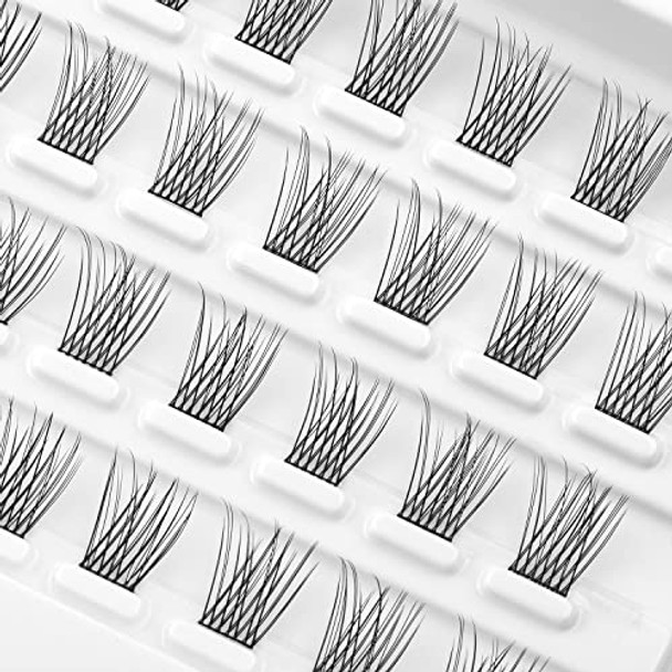 Lash Clusters, Diy Eyelash Extension, 40 Mini Glue Bonded Clusters Individual Lashes, Wispy Fluffy Reusable Artificial Natural Look For Cluster Lashes, C Curl Lashes Pack (Volume-16Mm) Lash Clusters, Diy Eyelash Extension, 40 Mini Glue Bonded Clusters Individual Lashes, Wispy Fluffy Reusable Artificial Natural Look For Cluster Lashes, C Curl Lashes Pack (Volume-16Mm)