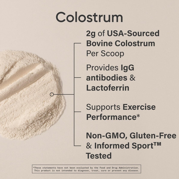 Sports Research® Colostrum Powder 75 Servings - Nutrient Dense Superfood For Adults - Unflavored, Non-Gmo & Gluten Free