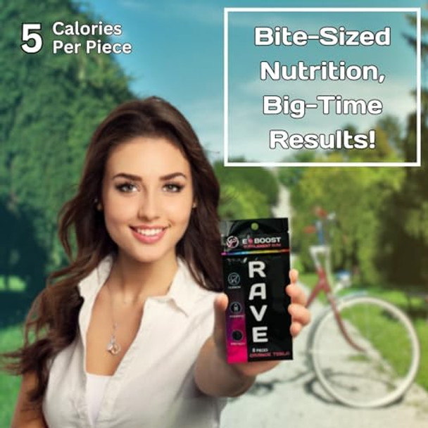 Vitaplur E-Boost Gum, 10 Packs, Rave Supplement, Festival Wellness, Magnesium, Rave Vitamins, Rave Gear, Antioxidants & Electrolytes, 5-Htp Free, Cosmic Mojito