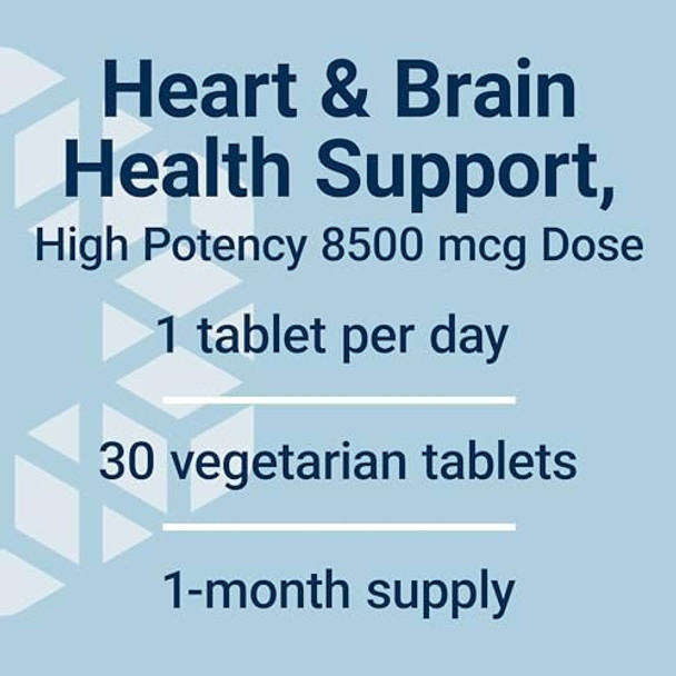 Life Extension High Potency Optimized Folate – L-Methylfolate – Folic Acid, 8500 Mcg Dfe – Heart & Brain Support, Healthy Homocysteine Levels – Gluten-Free, Non-Gmo, Vegetarian – 30 Tablets