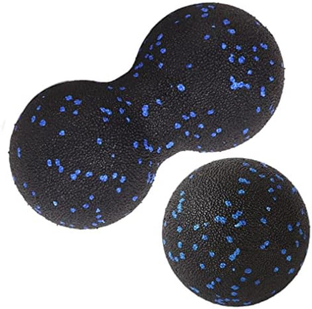 Peanut Massage Ball - Double Lacrosse Massage Ball & Mobility Ball For Physical Therapy - Deep Tissue Massage Tool For Myofascial Release, Muscle Relaxer, Acupoint Massage