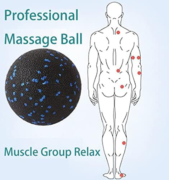 Peanut Massage Ball - Double Lacrosse Massage Ball & Mobility Ball For Physical Therapy - Deep Tissue Massage Tool For Myofascial Release, Muscle Relaxer, Acupoint Massage