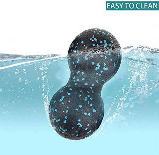 Peanut Massage Ball - Double Lacrosse Massage Ball & Mobility Ball For Physical Therapy - Deep Tissue Massage Tool For Myofascial Release, Muscle Relaxer, Acupoint Massage