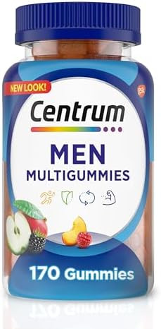 Centrum Multigummies Gummy Multivitamin For Men, Multivitamin/Multimineral Supplement With Selenium, Antioxidants And Vitamin D3, Assorted Fruit Flavor - 170 Count