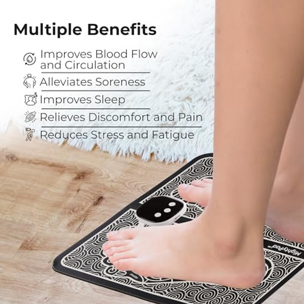 Pleno 2 Mini Muscle Body Massager Host With 2 Replaceable Pads And 19 Speed 8 Modes For Pain Relief For Full Body And Relaxation Of Arm, Leg Shoulder, Waist