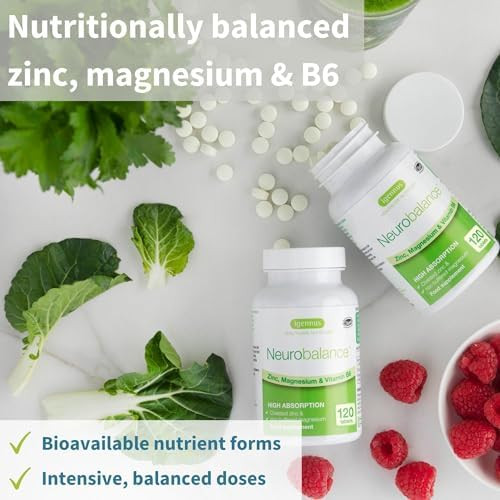 Neurobalance + Multivitamin & Minerals For Men Vegan Bundle, High Absorption Zinc, Magnesium & B6 Supplement + Sustained Release Multivitamin By Igennus
