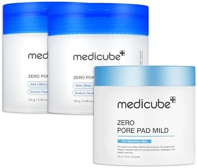 Medicube Daily Toner Pads Tailored To Skin Condition: Medicube Zero Pore Pads 2.0 (2Ea) And Medicube Zero Pore Pads Mild 2.0
