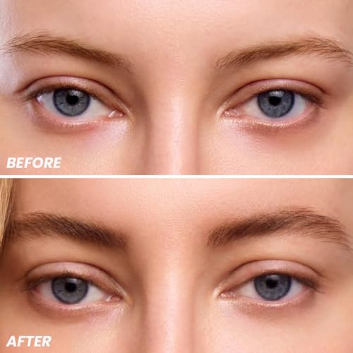 Wonderskin 1440 Eyeliner (Liquorice), Waterproof And Smudge Proof With Brow Stain & Go Masque (Blonde) For Long Lasting Brow Tint