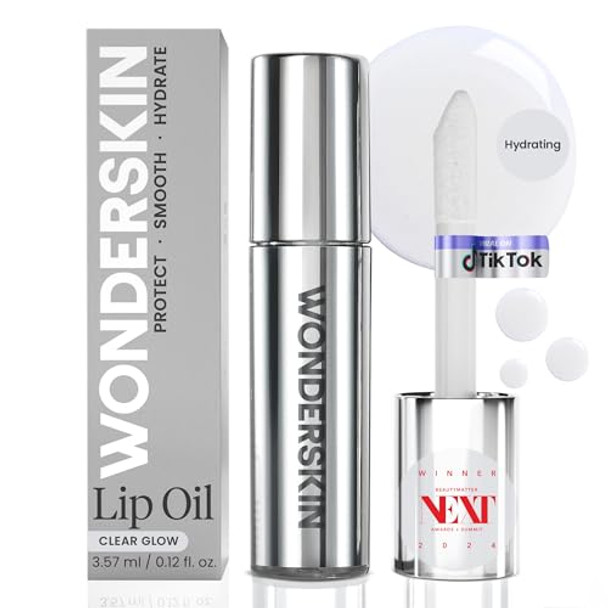 Wonderskin 360 Contour Lip Liner (Blush), Long Lasting And Waterproof With Lip Rehab Serum Oil (Clear) For Hydrating And Moisturizing Lips