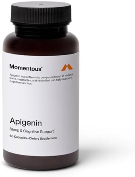 Momentous Apigenin Supplement - 50Mg Per Capsule, 60 Count Momentous Apigenin Supplement - 50Mg Per Capsule, 60 Count