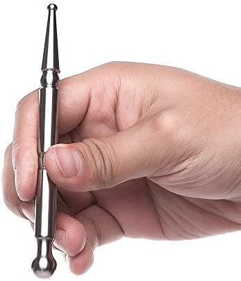 FeelSport Stainless Steel Manual Acupuncture Pen-Deep Tissue Massage Tool-Trigger Point Massage Relief Pain Therapy Tools Full Body Relaxing Trigger Self-Massage Acupressure Bar (A)