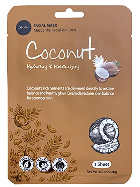 Celavi Essence Facial Face Mask 12 Sheets K-Beauty Skincare Korea Skin Care Moisturizing C Type