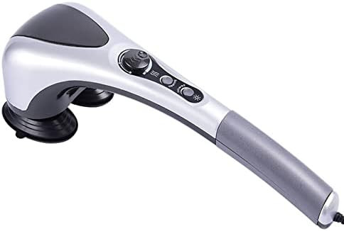 Ifcow Percussion Massager, Handheld Back Massager With Heat Dual Head Deep Tissue Percussion Massager For Neck Shoulder Leg