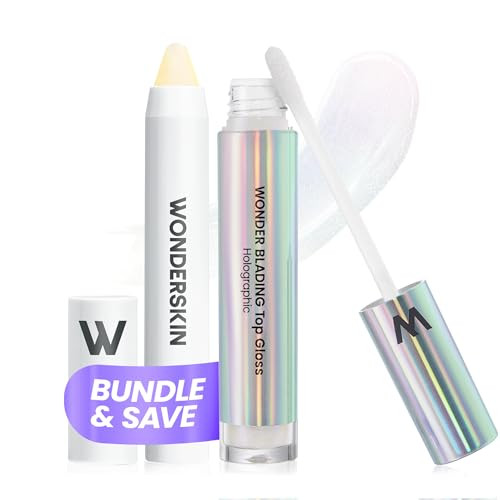 Wonderskin Top Gloss Holographic And Wonder Blading Lip Scrub Set