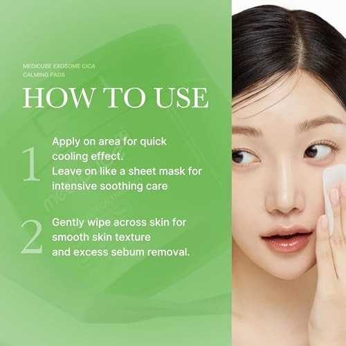 Medicube Holiyday Gifts Exosome Cica Tea Tree Calming Toner Pads And Medicube Exosome Cica Tea Tree Calming Ampoule I Stocking Stuffers For Women, Gifts For Her