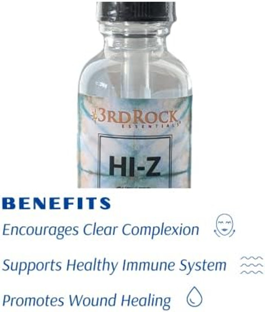 Hi-Z Zinc Immune Support Supplement  All Natural Liquid Zinc Supplement Dietary Supplement  All Natural Personal Care (1 Fl Oz  120 Servings) Hi-Z Zinc Immune Support Supplement  All Natural Liquid Zinc Supplement Dietary Supplement  All Natural Personal Care (1 Fl Oz  120 Servings)