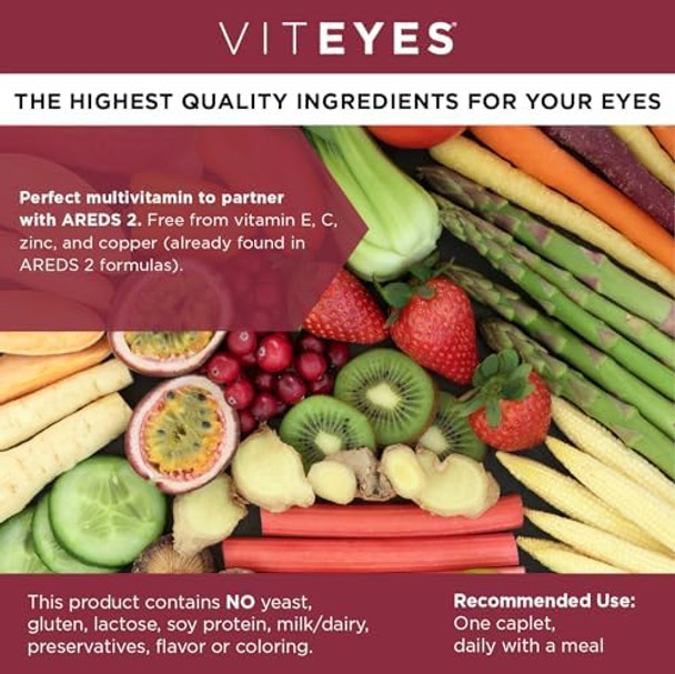 Viteyes Classic Areds 2 Companion Multivitamin Supplement, Comprehensive Multivitamin Formula For Areds 2 Users, 90 Capsules
