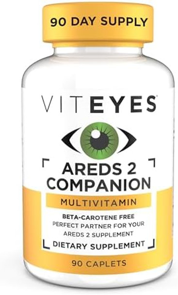 Viteyes Classic Areds 2 Companion Multivitamin Supplement, Comprehensive Multivitamin Formula For Areds 2 Users, 90 Capsules