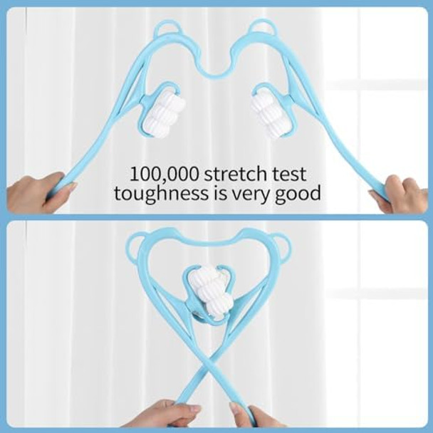 Neck Bud Massage Roller, Finger Massager, Handheld Neck Roller Trigger Point Manual Tool For Deep Tissue For Back, Waist, Legs&Shoulder Pain Relief For Stress Muscle Relaxing (Blue)