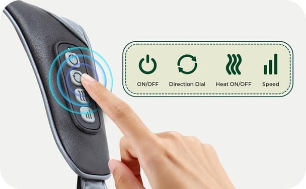 Neck Massager For Pain Relief Deep Tissue. Enjoy A Shiatsu Massage For Your Neck, Back And Shoulder. Heated And Cordless Neck Massager