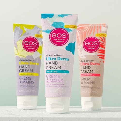 Eos Shea Better Hand Cream - Vanilla Cashmere  Instant Hydration + Lasting Protection  2.5 Oz