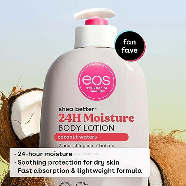 Bundle Of Eos Shea Better Hand Cream & Body Lotion - Coconut, Natural Shea Butter Hand Lotion And Skin Care, 24 Hour Hydration With Shea Butter & Oil