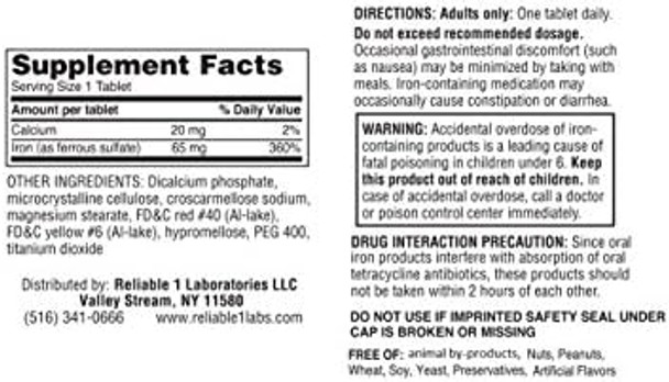 Ferrous Sulfate 325Mg Iron Supplement (2-Pack)  Iron Pills   100 Iron Tablets Per Bottle, 2-Pack