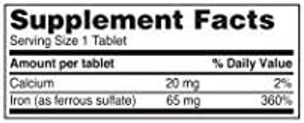 Ferrous Sulfate 325Mg Iron Supplement (2-Pack)  Iron Pills   100 Iron Tablets Per Bottle, 2-Pack