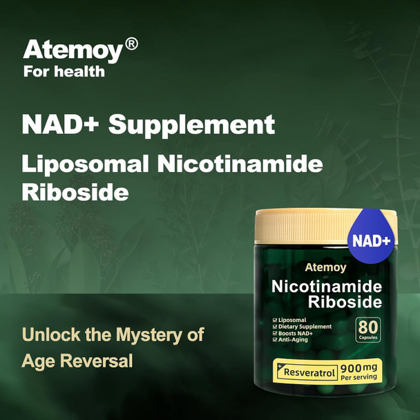 Nad Supplement - Nad Nicotinamide Riboside Resveratrol 900Mg, Liposomal Nicotinamide Riboside 900, Quercetin - High Purity Nad+ Supplement For Energy, Focus - 240 Capsules