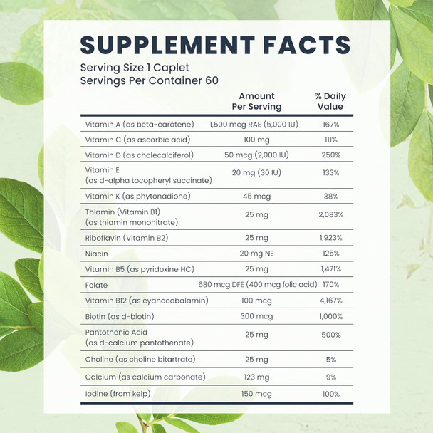 Bio Tech Pharmacal Essential Multivitamin Mineral Blend Dietary Supplement  Provides Essential Vitamins And Minerals  Includes Vitamins A, C, D, E, And K Bio Tech Pharmacal Essential Multivitamin Mineral Blend Dietary Supplement  Provides Essential Vitamins And Minerals  Includes Vitamins A, C, D, E, And K