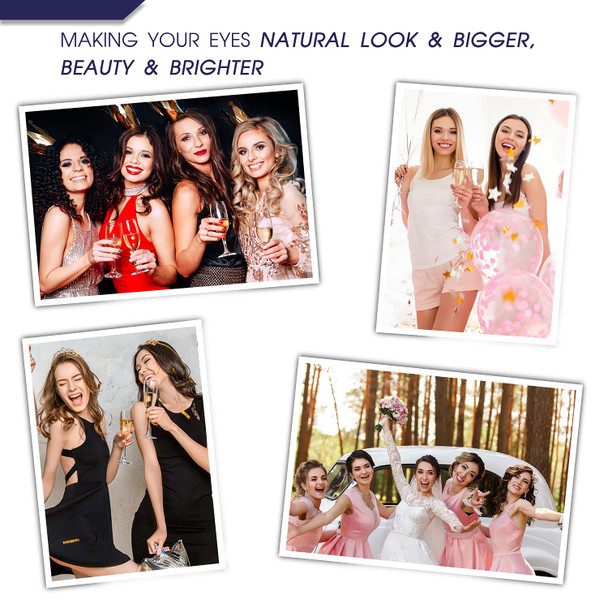Magnetic Eyelashes With Eyeliner Kit,Cat-Eye Magnetic Lashes,False Eyelashes With Applicator,Reusable Magnet Lash Set,Natural Look,Easy,Cruelty-Free.