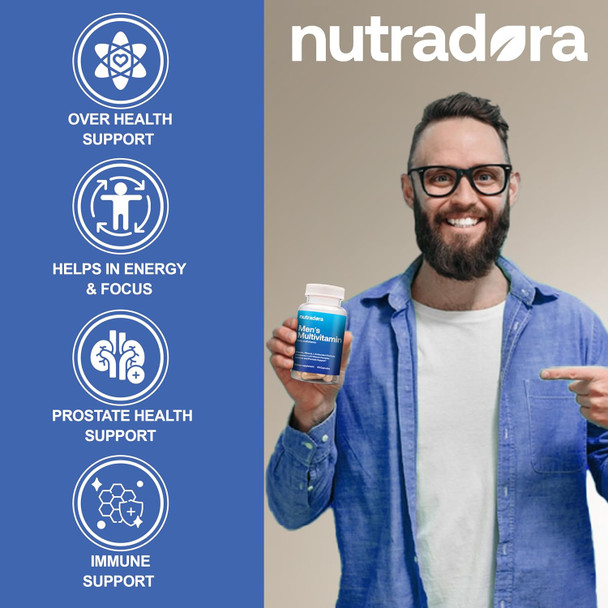 Multivitamin For Men - Daily Mens Multivitamins & Multiminerals Supplement For Vitality, Focus, & Performance, Mens Multi Vitamins A, C, D, E & B12, Zinc, Calcium, Magnesium & More Pack Of 1