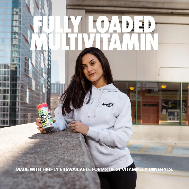 Ghost Multi Multivitamin For Men & Women, 90 Capsules - Loaded With 21 Vitamins, Minerals & Key Nutrients - Vitamin A, Vitamin C, Vitamin D, Vitamin E & Zinc - Of Gluten, Soy & Sugar, Vegan