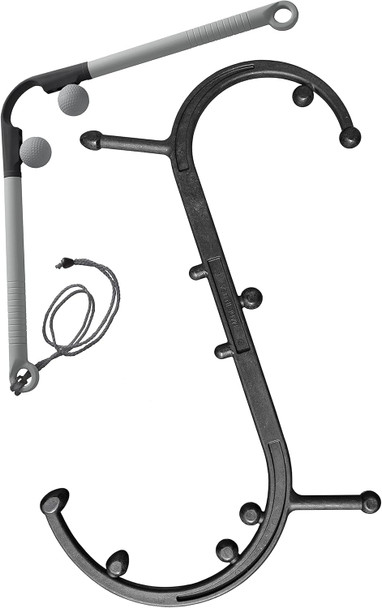 Body Back Buddy Headache Care Bundle: Buddy Classic Black 2.0 And Accumassage Trigger Point Massage Tools, Neck Massager And Back Massagers, Massage Cane, Muscle Knot Remover (Black)