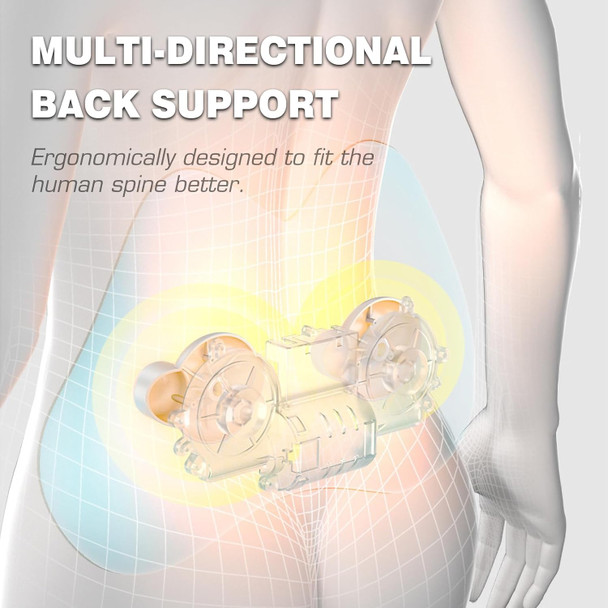 Papillon Waist And Neck Massager, Relieve Back, Abdomen, Leg Muscle Pain, With Heating, Deep Tissue Kneading, Cordless Electric Massage Pillow, Use On Office Seat, Car, Gaming Chair, Sofa, Bed