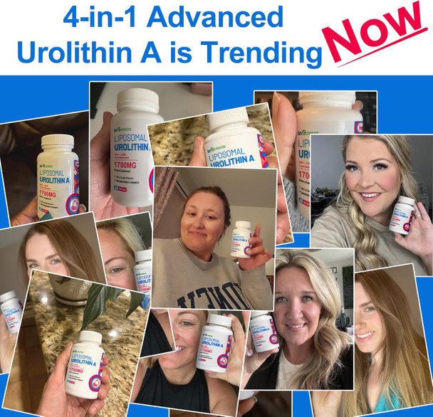 Liposomal Urolithin A Supplement - 1700Mg Per Serving (60 Softgels, 30 Day Supply) For Healthy Aging And Muscle Health - Energy Supplements With Nad, Coq10, Trans-Resveratrol