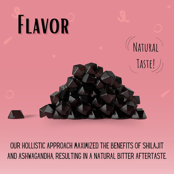 Pure Himalayan Shilajit Gummies, Sugar-Free, 85+ Trace Minerals & Fulvic Acid For Energy, Metabolism & Immune Support, Shilajit For Men & Women, Ashwaghanda Gummies (60 Count)