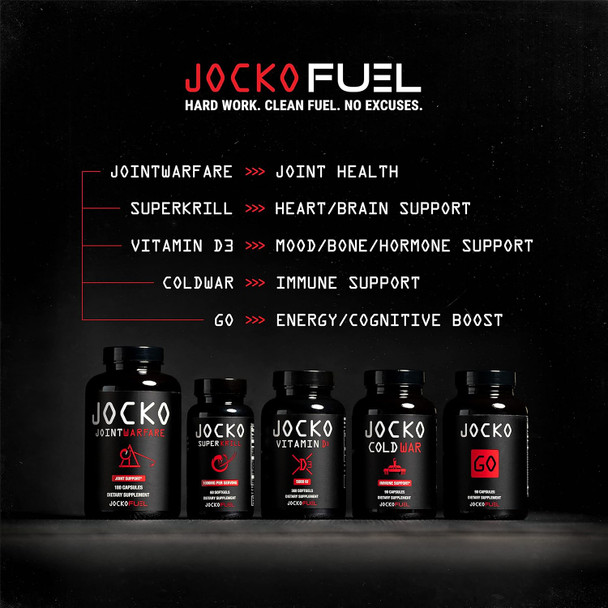 Jocko Fuel Immune Support Supplement - Elderberry With Zinc & Vitamin C For Adults - Immune Defense With Vitamin C, D3, Superfoods, Herbs, & Minerals (90 Capsules)
