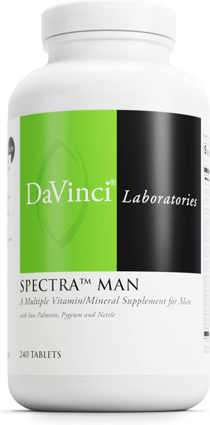 Davinci Labs Spectra Man - Dietary Supplement To Support Immune System Function And Men'S Unique Needs - With Vitamins, Minerals, Amino Acids, Herbs, Digestive Enzymes And Fatty Acids - 240 Tablets