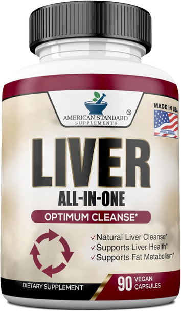 Liver Cleanse & Detox, Liver Supplement, Liver Support, Liver Detox, Liver Cleanse, Liver Health, Milk Thistle Silymarin, Artichoke, Dandelion, Turmeric, Choline, Alpha Lipoic Acid, Black Pepper Ext
